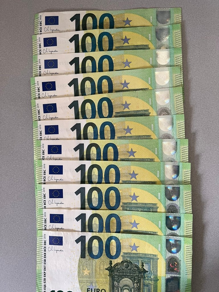 Bankbiljetten 100 euro, Ophalen of Verzenden, Overige landen, 100 euro