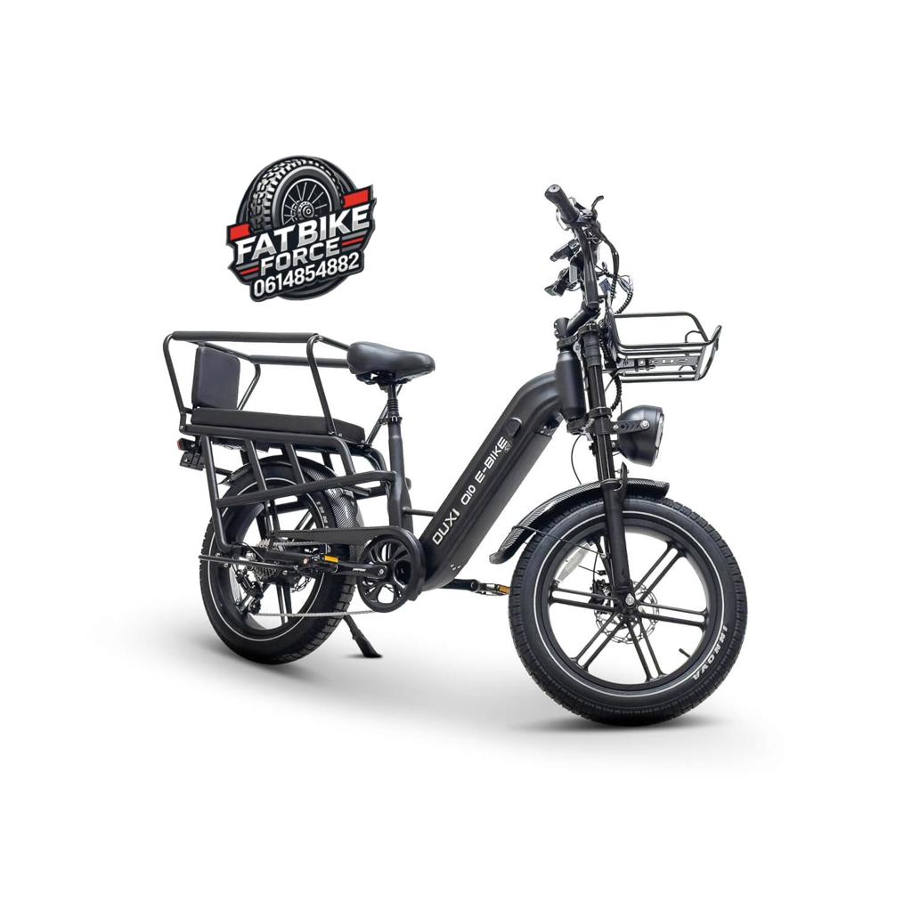 OUXI Q10 Elektrische Longtail Fatbike - Perfect voor 2 kids, Fietsen en Brommers, Fietsen | Bakfietsen, Overige merken, Elektrisch