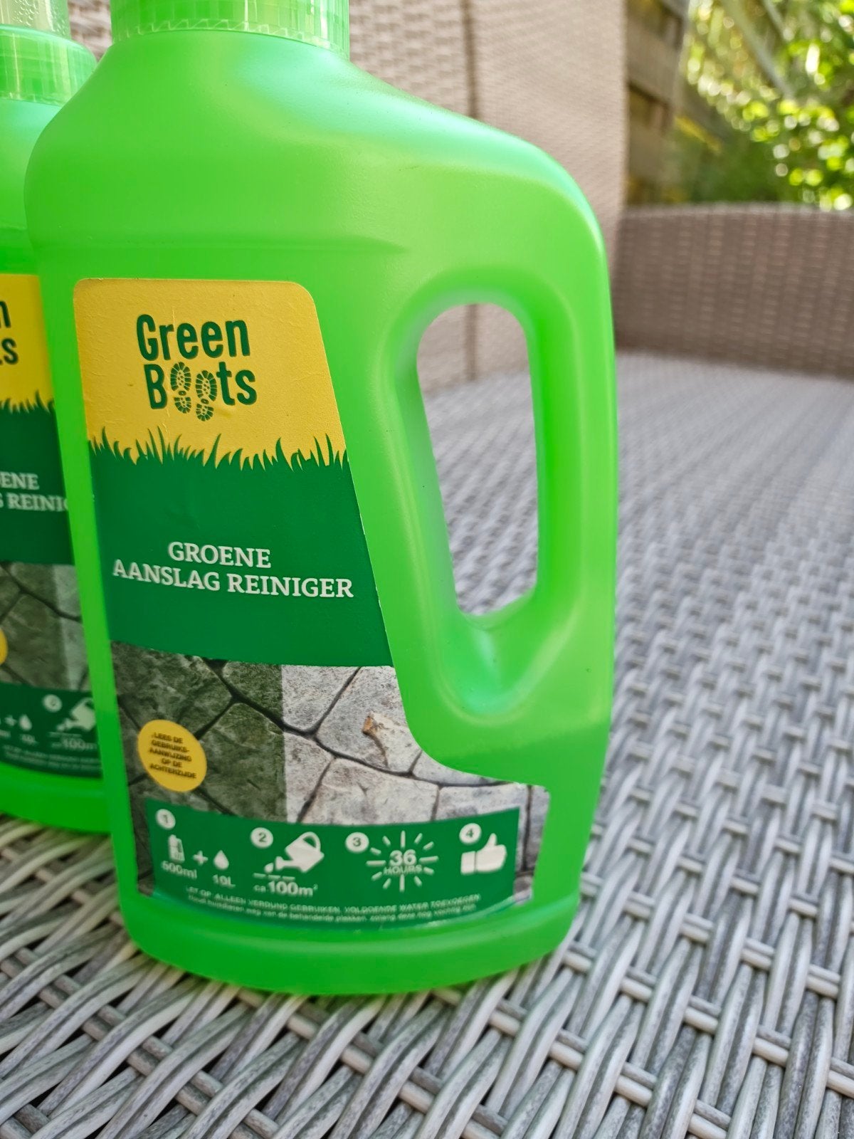 Groene aanslag reiniger, Ophalen, Gebruikt