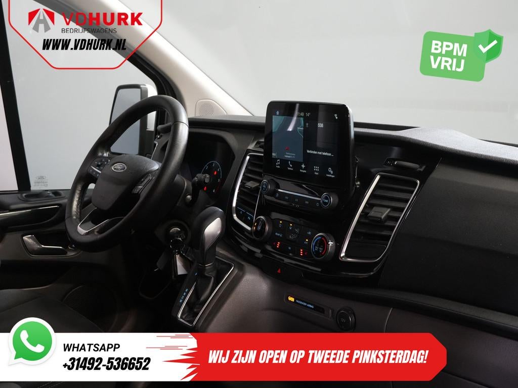 Ford Transit Custom 2.0 TDCI 130 pk L2 Limited DC Dubbel Cab, Stof, Gebruikt, Euro 6, 4 cilinders