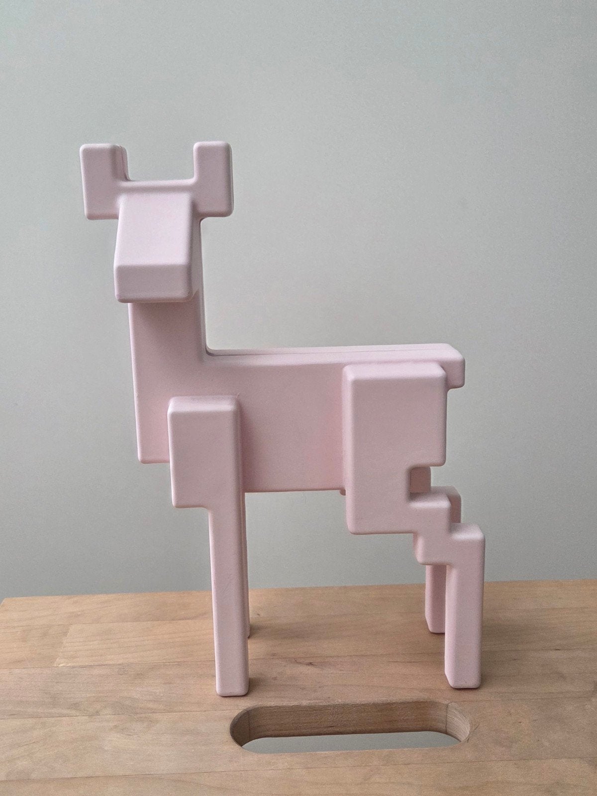 Pixel hert Monika Mulder, Antiek en Kunst, Ophalen of Verzenden, Roze