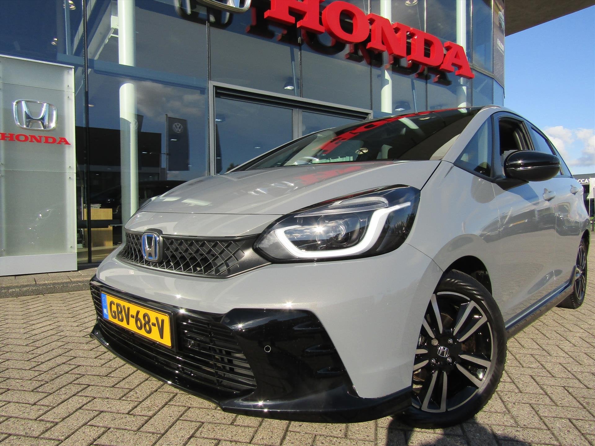 Honda Jazz 1.5 i-MMD 122pk Hybrid CVT Advance Sport, Allweat, Dealer onderhouden, 4 cilinders, Leder en Stof, Origineel Nederlands