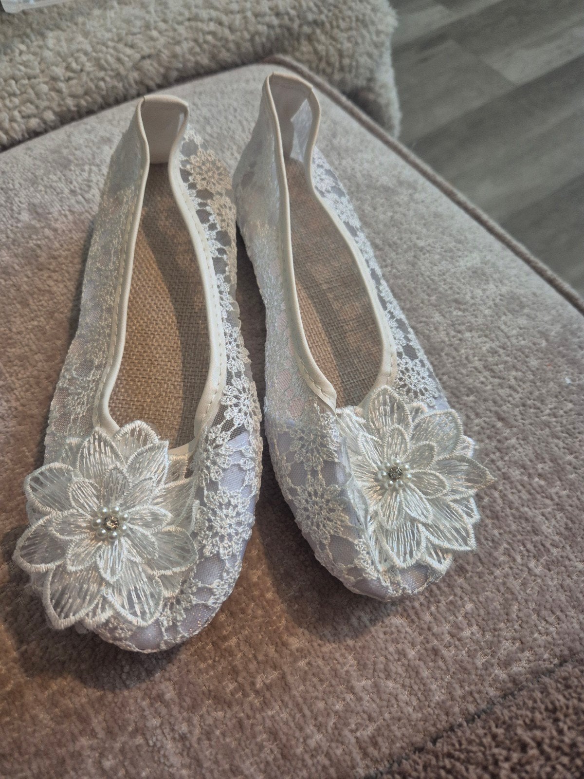 bruids ballerina's maat 37, Wit, Nieuw, Ballerina's, Ophalen of Verzenden