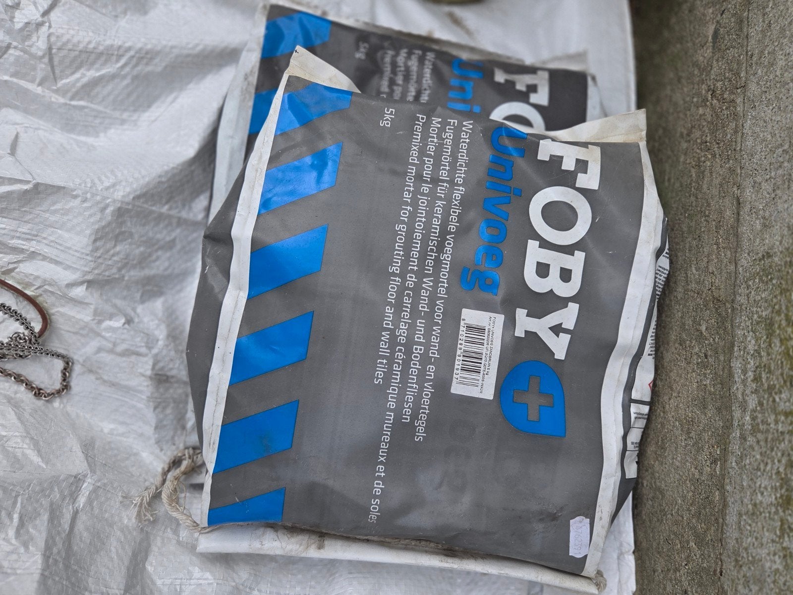 Nieuwe Foby Univoeg voegmortel - 5kg, Ophalen, Overige typen, Nieuw, Minder dan 20 cm