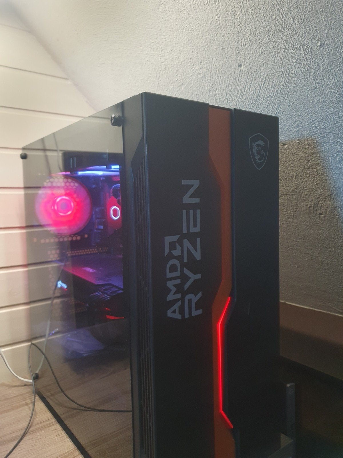 Gaming PC: Ryzen 2600, RX580 8GB, 16GB RAM, MSI Vampiric, Computers en Software, Desktop Pc's, Gebruikt, HDD, Gaming, AMD RYZEN