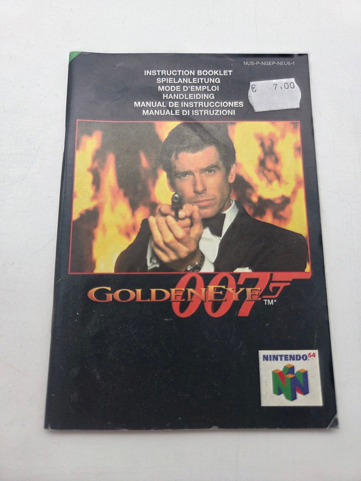 GoldenEye 007 Handleiding Nintendo 64, Spelcomputers en Games, Games | Nintendo 64, Nintendo, Gebruikt, Shooter, Nintendo Benelux B.V., Postbus 554, 3430 AN Nieuwegein