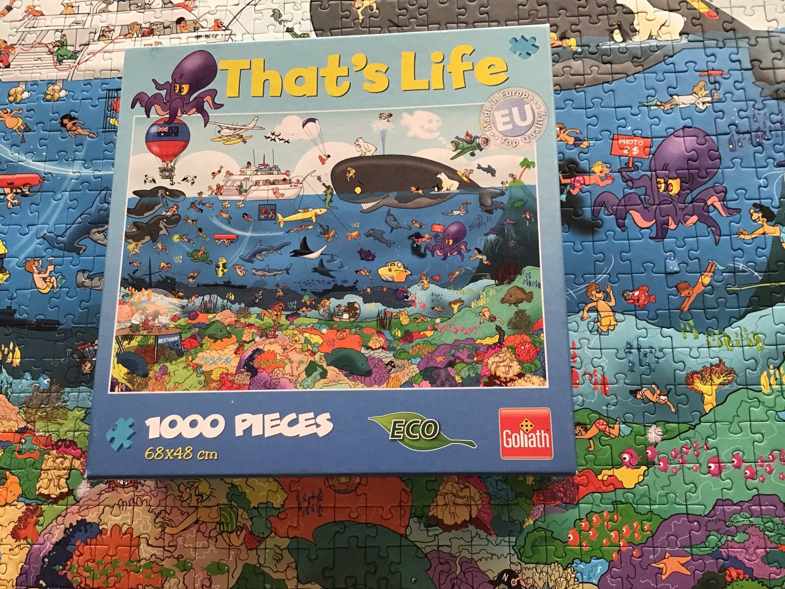Thats life puzzels. 4 stuks., Hobby en Vrije tijd, Denksport en Puzzels, Ophalen of Verzenden, 500 t/m 1500 stukjes, Zo goed als nieuw