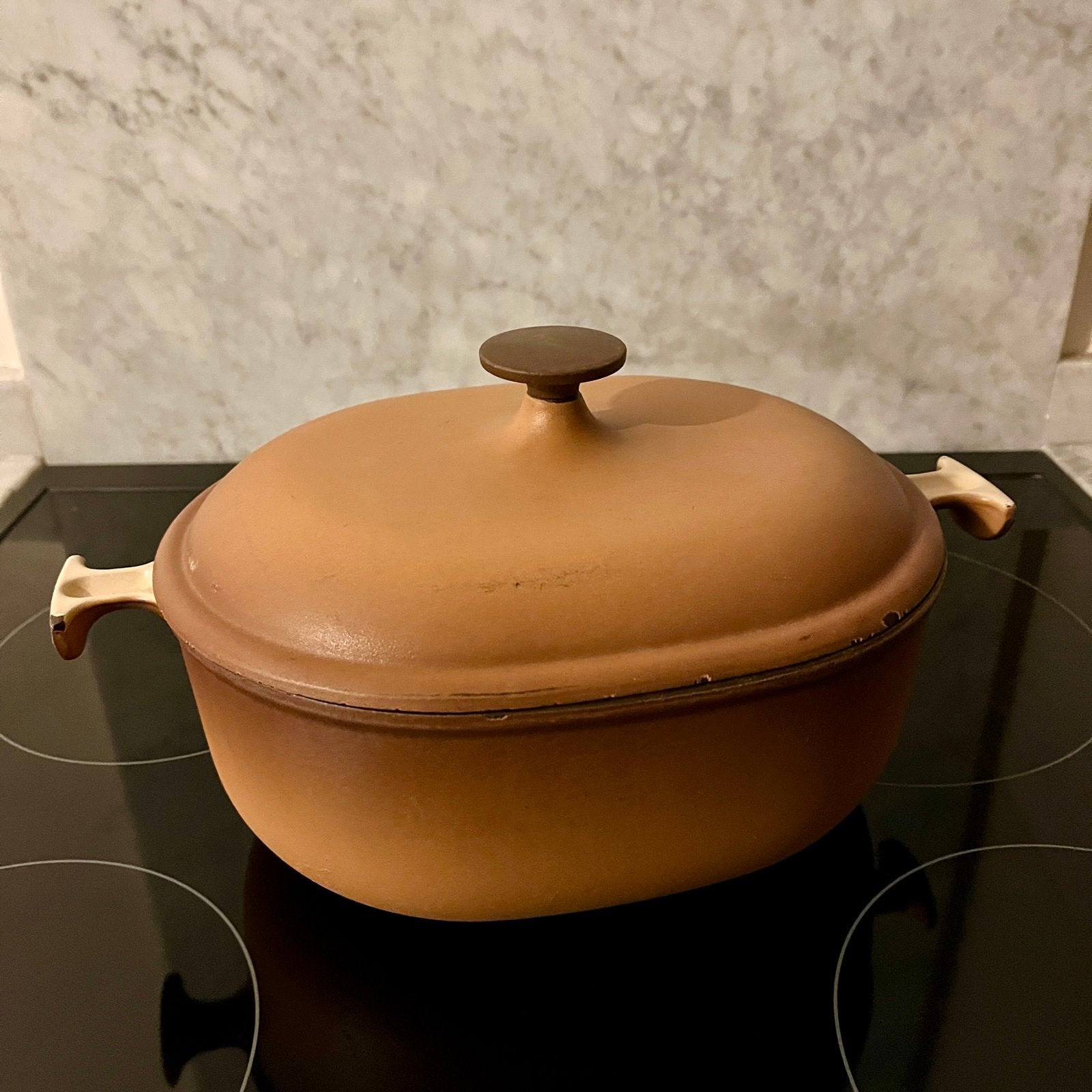Le Creuset braadpan 25 cm - Enzo Marie design, Ophalen of Verzenden, Gebruikt