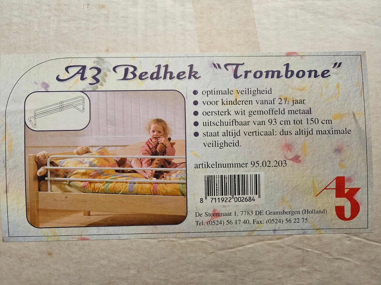 A3 Bedhek "Trombone" - Uitschuifbaar bedhekje, Ophalen of Verzenden, 180 cm of meer, Matras