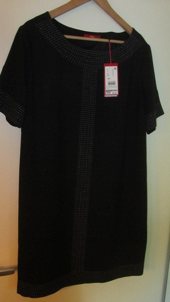 Jurk (NIEUW) St. Olivier Nieuwwaarde €70,-  zwart, Kleding | Dames, Jurken, S'Oliver, Zwart, Maat 46/48 (XL) of groter, Nieuw
