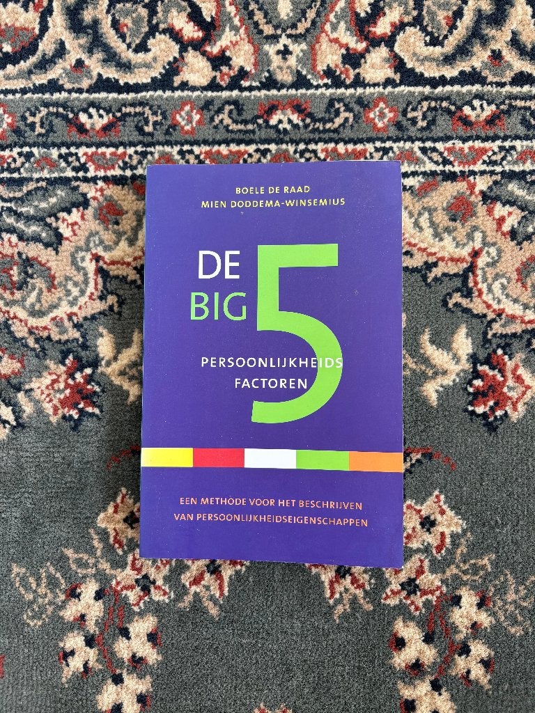 De Big 5 - persoonlijkheidsfactoren, Zo goed als nieuw, Gamma, Mien Doddema-Winsemius en Boele de Raad, HBO