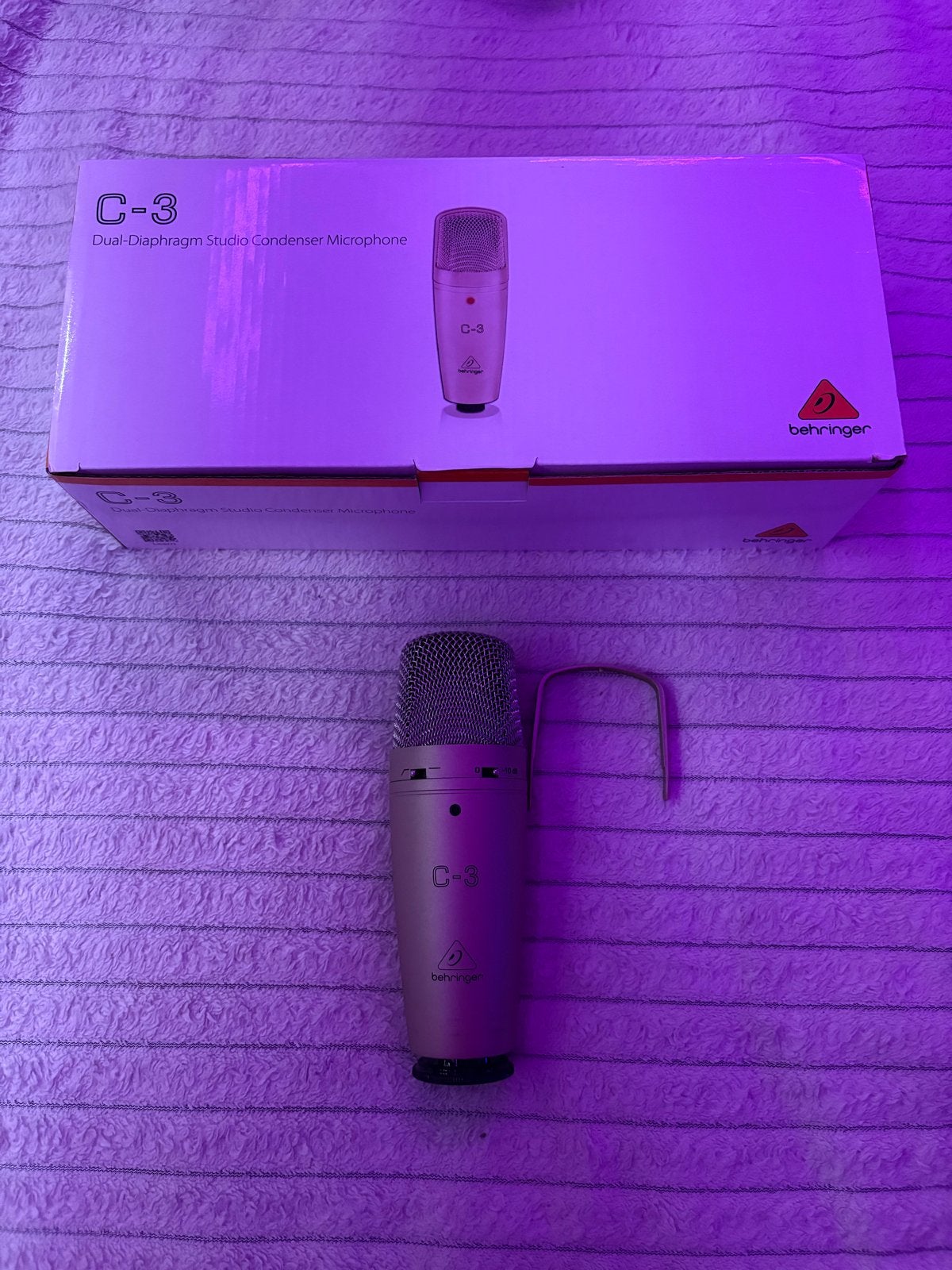 Behringer C-3 + M-Audio M-Track Duo complete set, Ophalen of Verzenden, Zo goed als nieuw, Studiomicrofoon