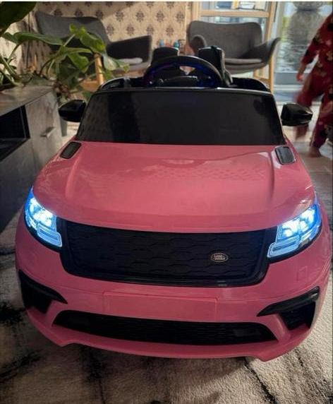 Roze Range Rover Velar elektrische kinderauto, Ophalen of Verzenden, Zo goed als nieuw