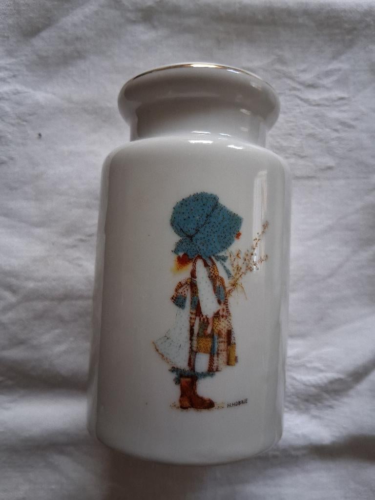 Vintage zoutstrooier en kindermesje met Holly Hobbie, Verzamelen, Retro, Ophalen of Verzenden, Huis en Inrichting