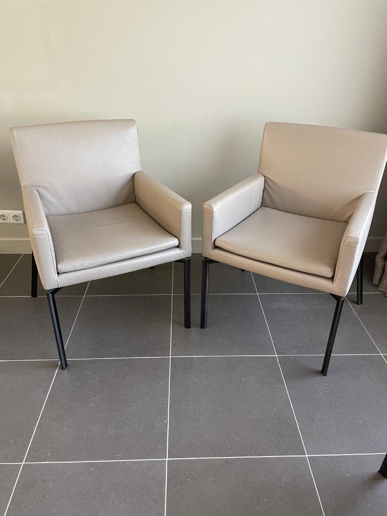 Minotti Eetkamerstoelen Model: Manet(4st), Huis en Inrichting, Ophalen, Minder dan 75 cm, Zo goed als nieuw, Modern