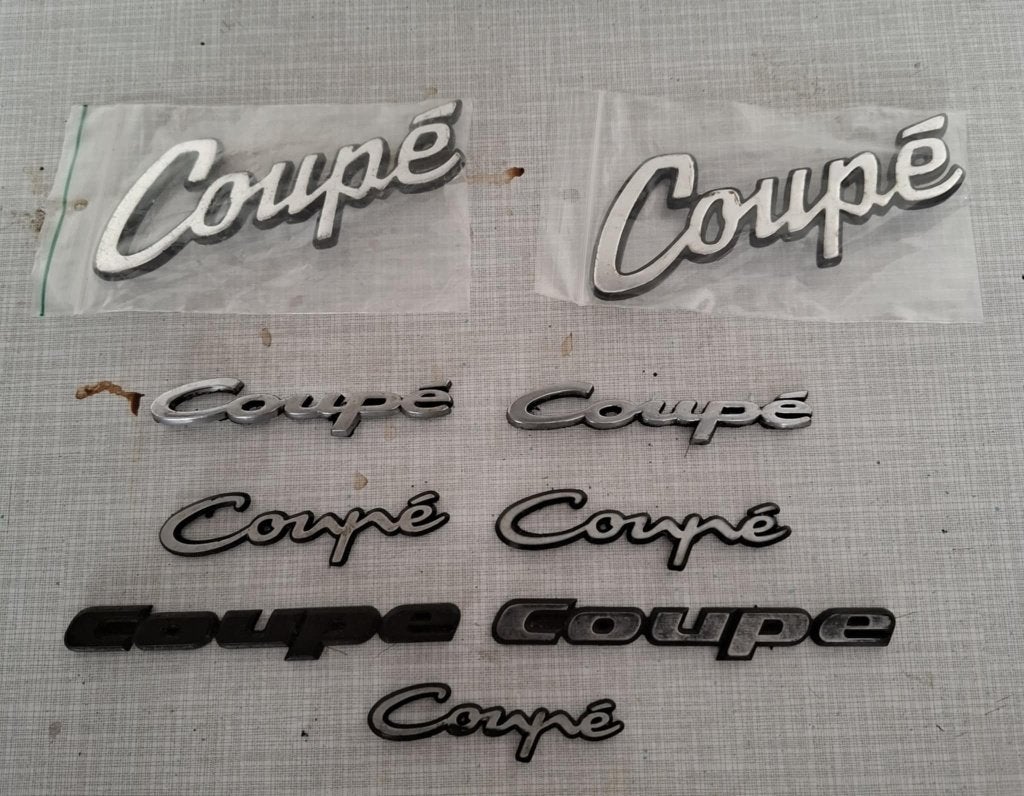 COUPE  auto emblemen, Ophalen of Verzenden, Gebruikt, Auto's