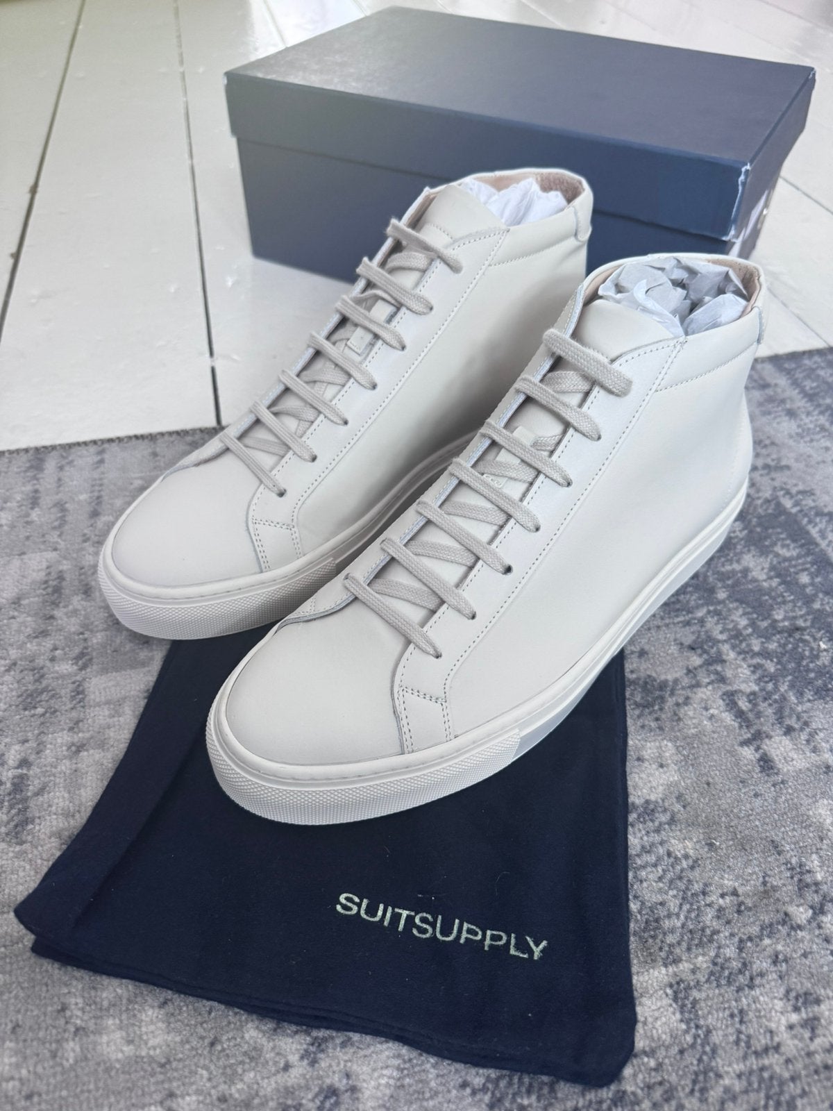 Suitsupply High Top sneakers maat 43, Wit, Nieuw, Ophalen of Verzenden, Sneakers of Gympen