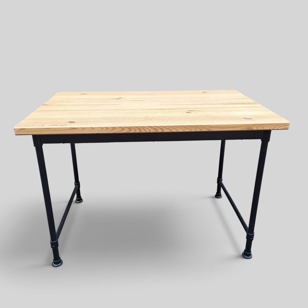 IKEA Kullaberg eettafel / werktafel - hout en metaal, Gebruikt, 100 tot 150 cm, Industrieel, Modern, Scandinavisch, 50 tot 100 cm