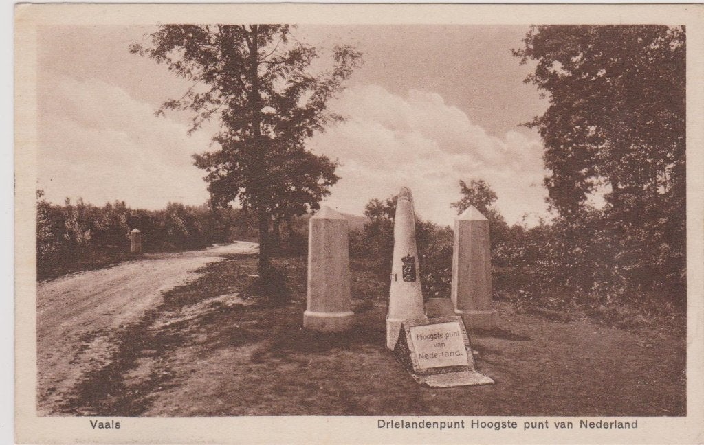 Vaals - Drielandenpunt Hoogste punt van Nederland, Verzenden, 1940 tot 1960, Ongelopen, Limburg