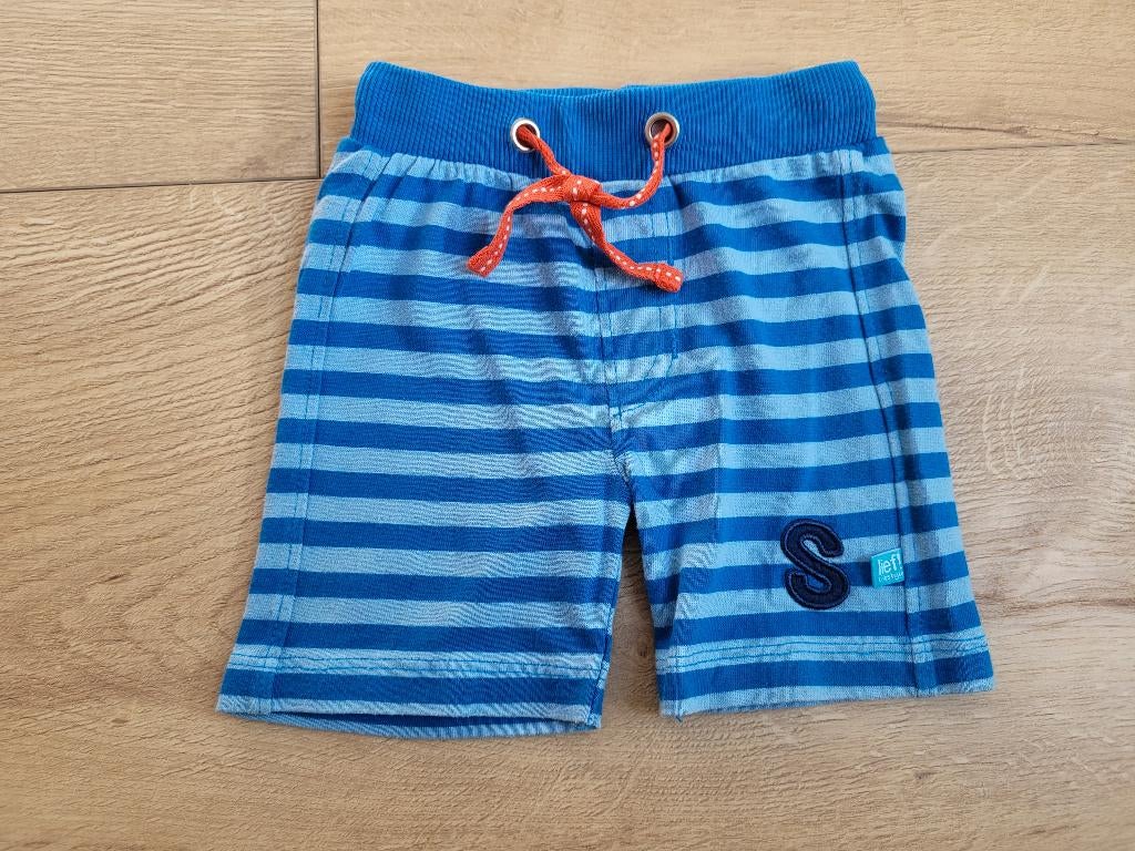 LIEF blauw gestreepte korte broek maat 62 ~ MS3130, Kinderen en Baby's, Babykleding | Maat 62, Broekje, Lief!, Ophalen of Verzenden