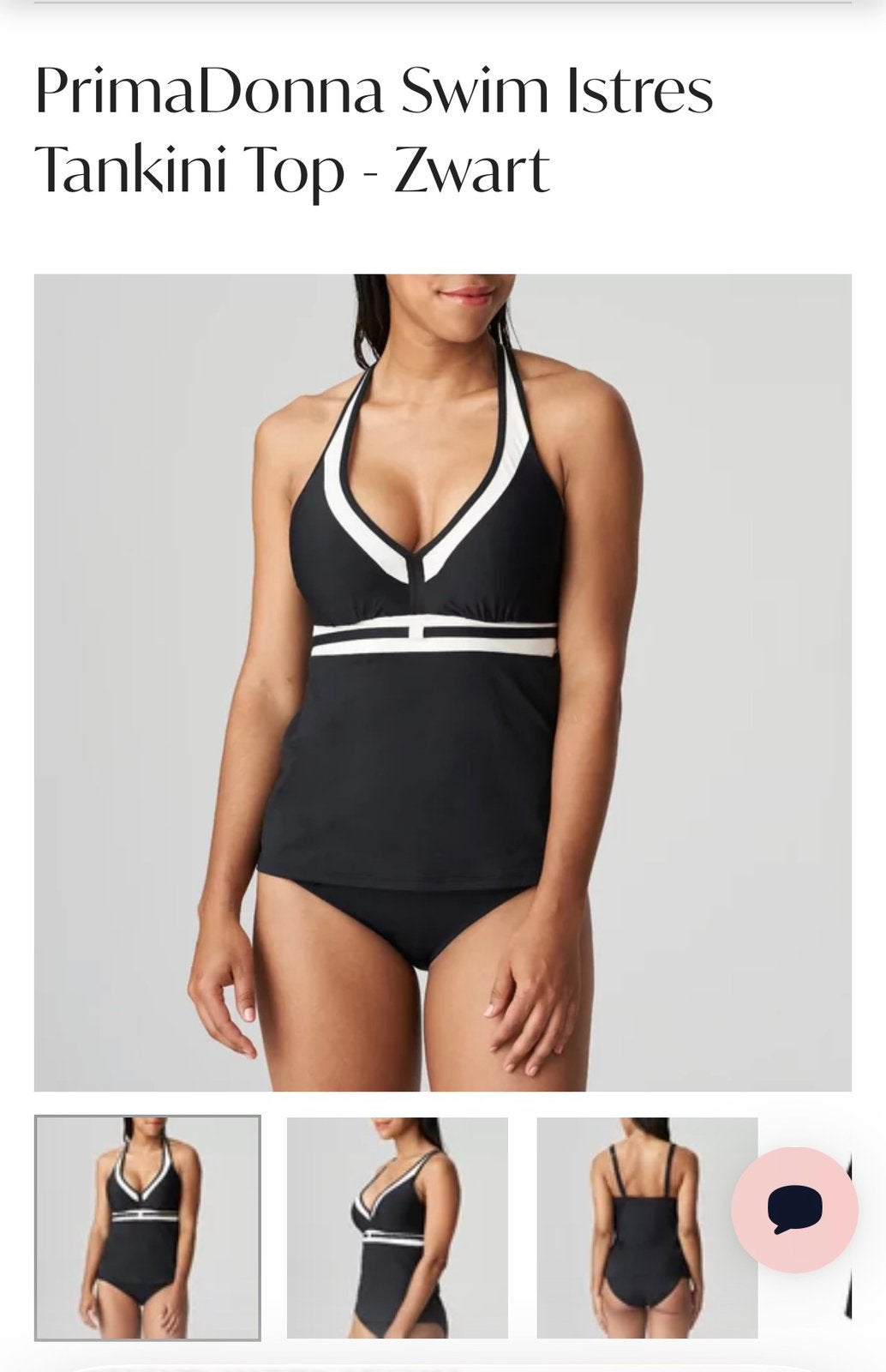 Prima Donna geweldige tankini zwart/wit D75 NP 225,00, Kleding | Dames, Ophalen of Verzenden, Nieuw, Zwart, Overige typen