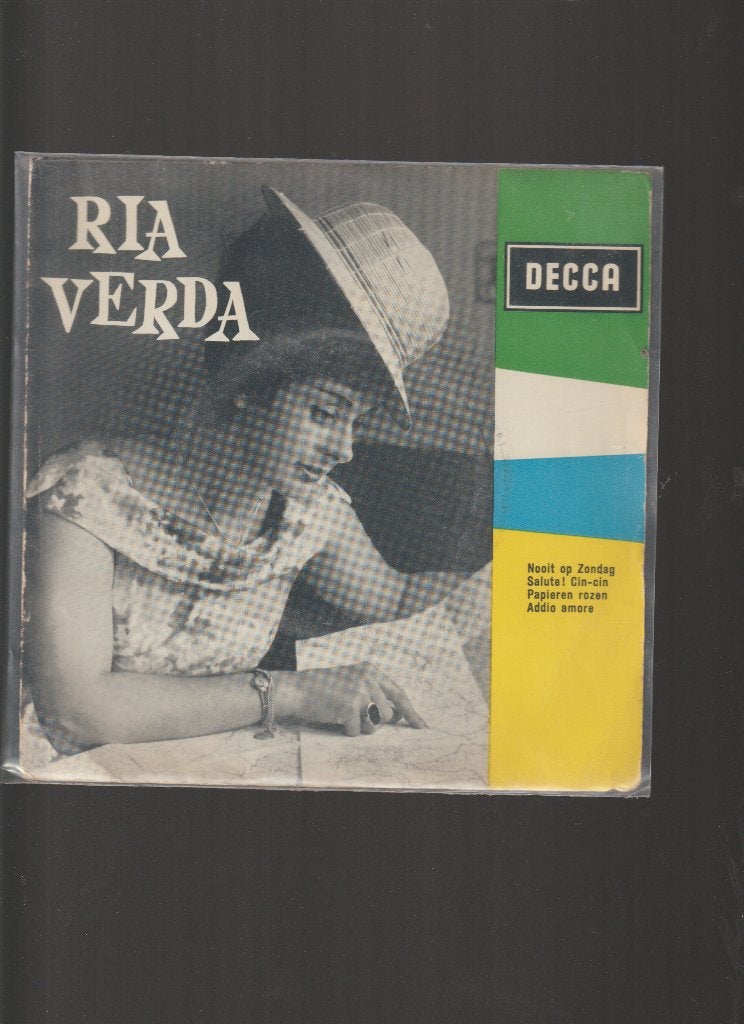 VINYL EP  // RIA VERDA - NOOIT OP ZONDAG + 3  // VERTALINGEN, Cd's en Dvd's, Vinyl Singles, Verzenden, 7 inch, Fotohoes, Zo goed als nieuw