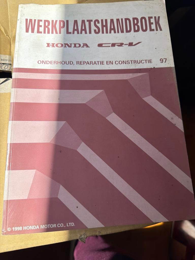 Werkplaatshandboek Honda CR-V (1997) - Onderhoud & Reparatie, Ophalen of Verzenden, Gelezen, Honda