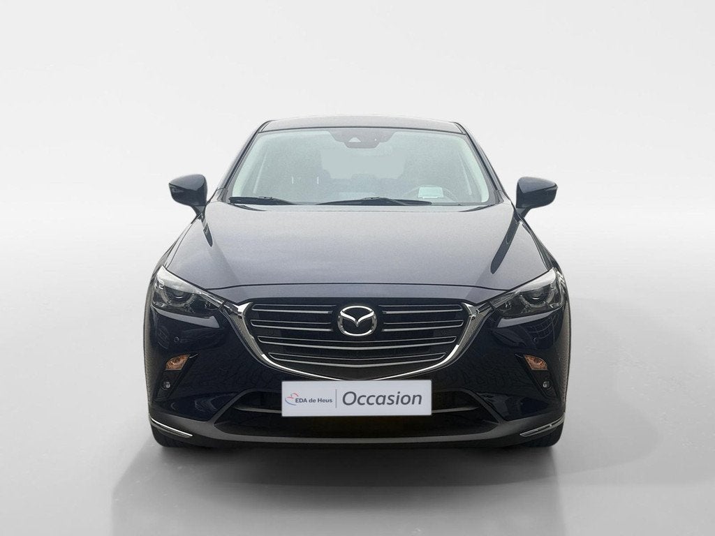 Mazda CX-3 2.0 SkyActiv-G 121 Luxury | Camera | Apple Carpla, Auto's, 4 cilinders, Blauw, Leder en Stof, Origineel Nederlands