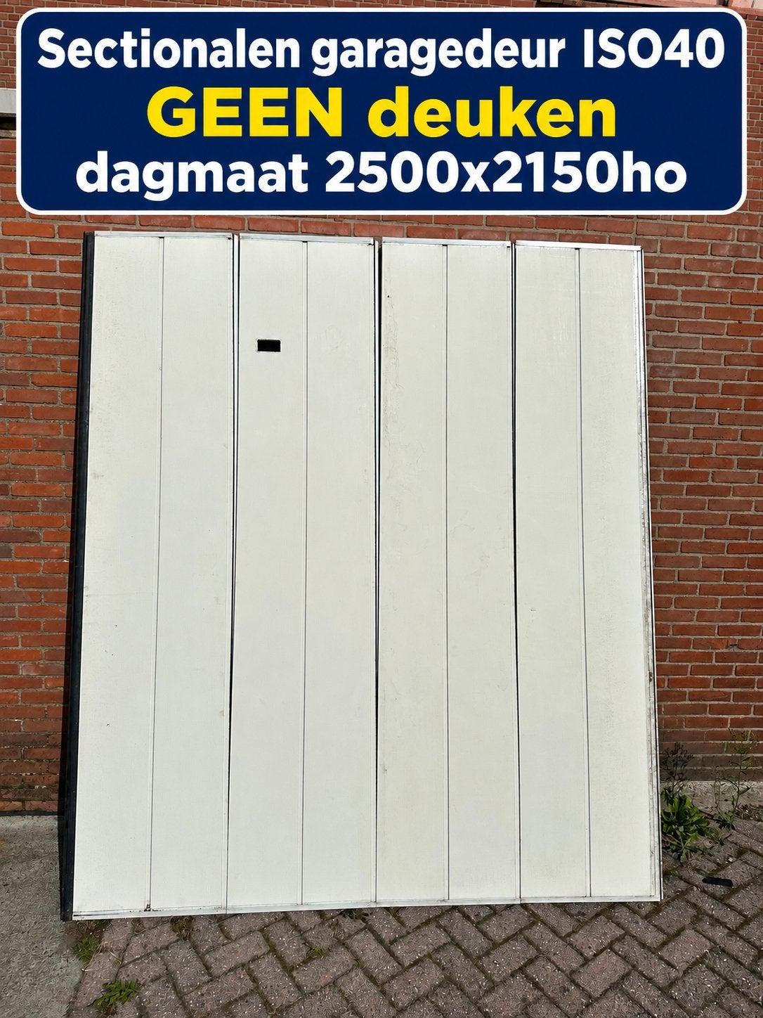 Hormann Garagedeur sectionaal ISO40 - GEEN deuken, Garagedeur, Ophalen of Verzenden, Zo goed als nieuw, Metaal