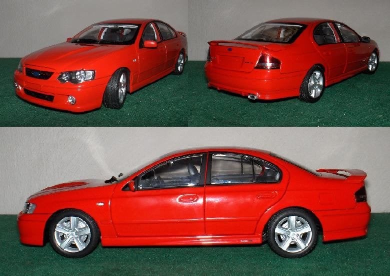 1/18 Ford BA Falcon XR8 - Biante Vixen Red, Ophalen of Verzenden, Nieuw, Auto, Overige merken