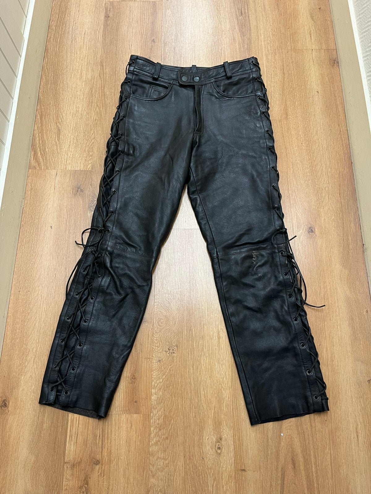 Heren motorbroek leer - kleine beschadiging, Ophalen of Verzenden, Tweedehands, Heren, Broek | leer