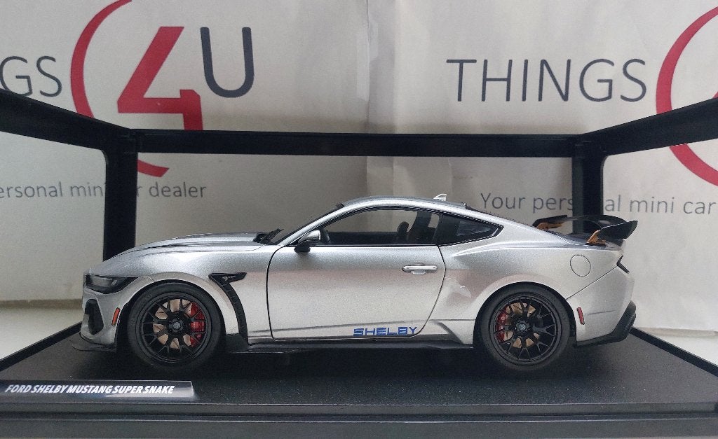 Solido 1:18 Ford Shelby Mustang Super Snake 2024 zilver, Ophalen of Verzenden, Nieuw, Auto, Solido