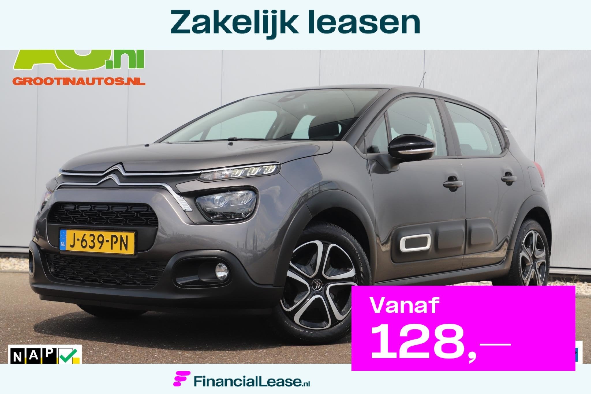 Citroen C3 1.2 PureTech Feel Navigatie Carplay Android Clima, Voorwielaandrijving, 83 pk, Euro 6, 1199 cc