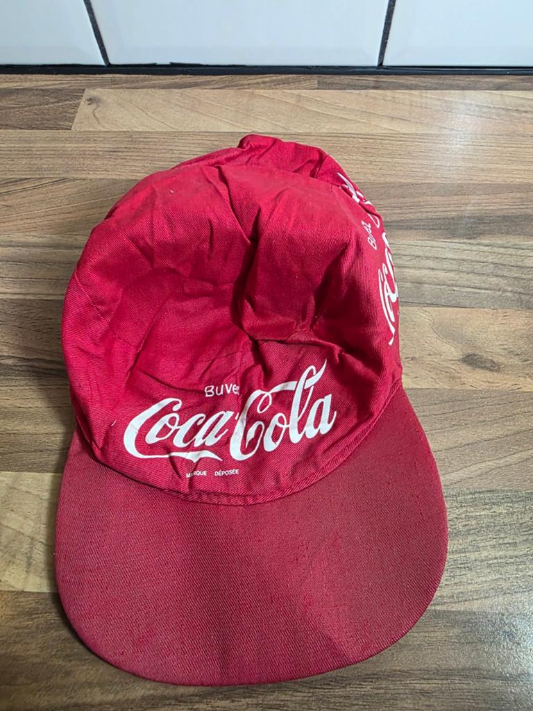 Vintage Coca-Cola Pet - Rode Buvez Coca-Cola Cap, Pet, Gedragen, Coca-Cola, One size fits all