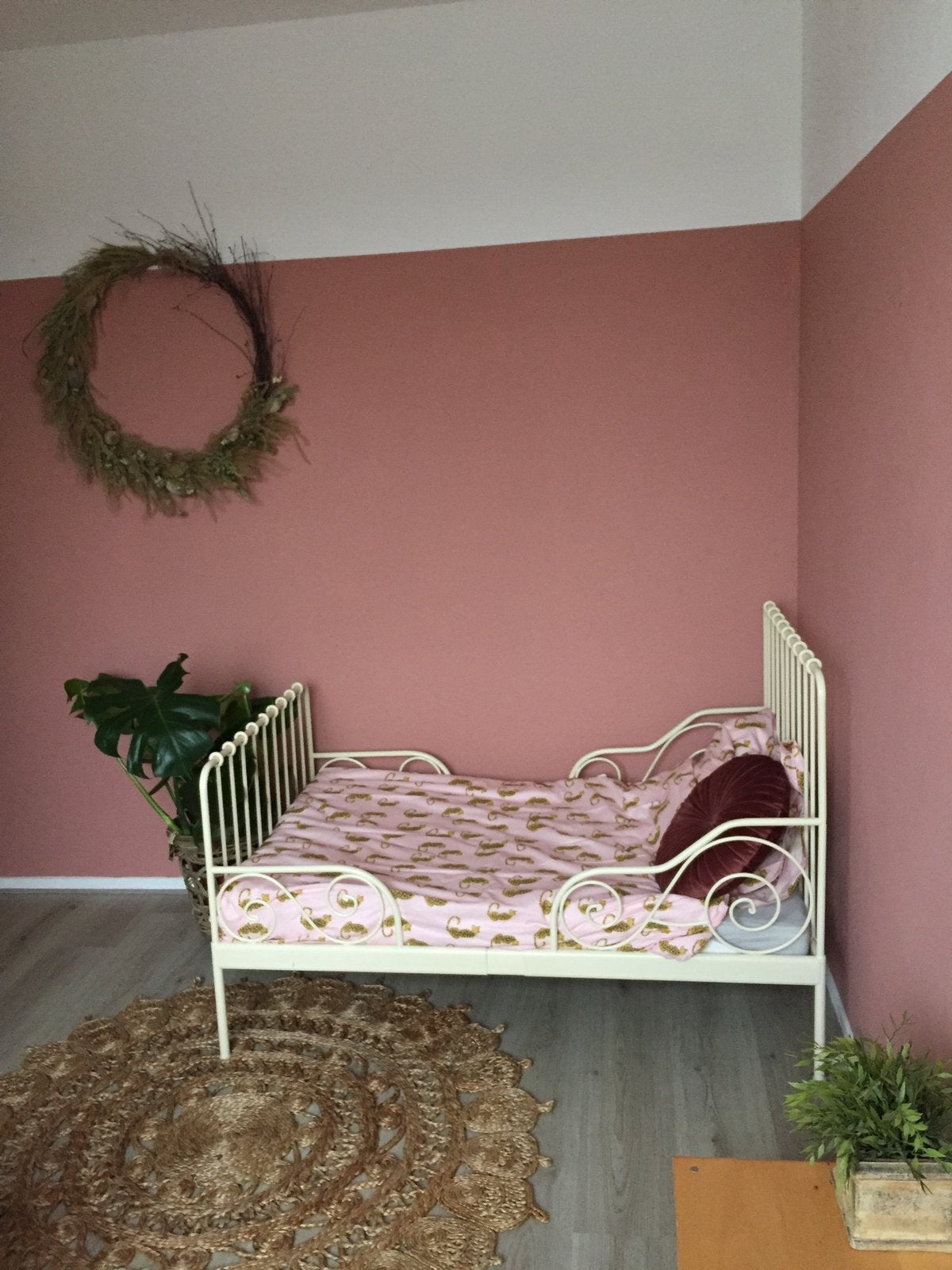 Ikea kinderbed uitschuifbaar Minnen, Ophalen, Gebruikt, 70 tot 85 cm, Lattenbodem