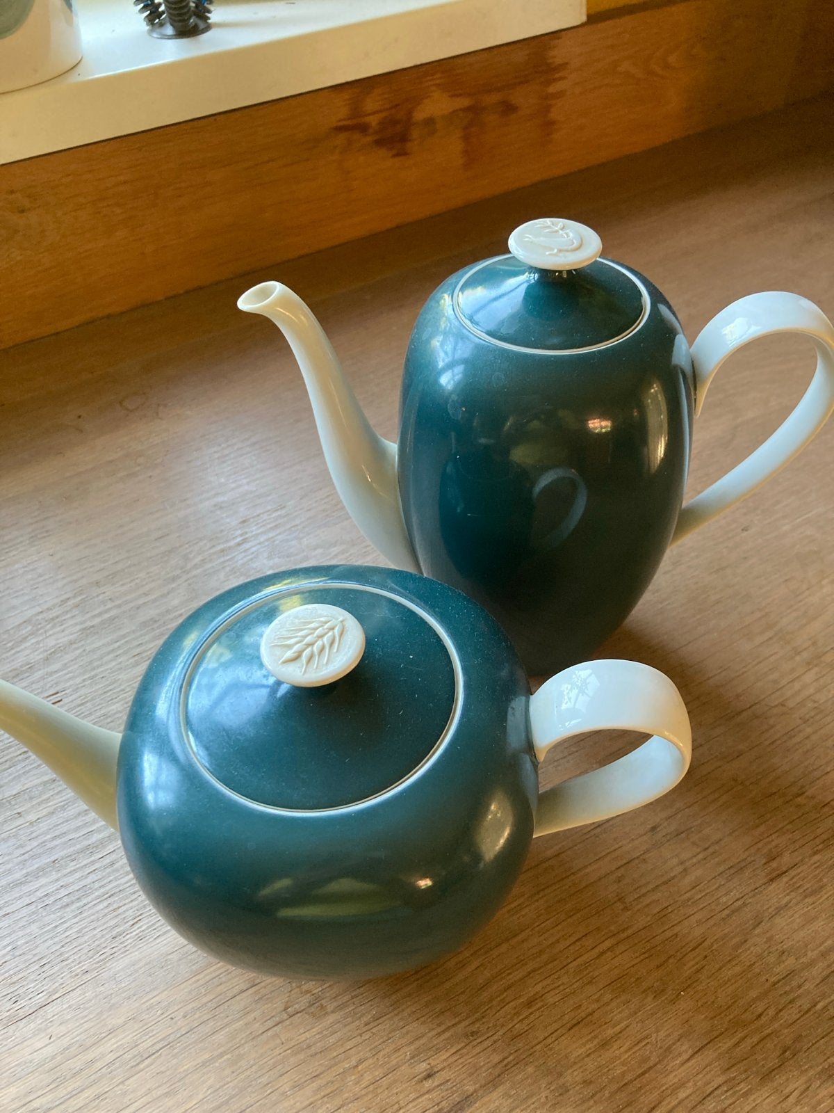 Rosenthal koffie- en theepot. Bijzondere petrolblauwe kleur, Antiek en Kunst, Ophalen of Verzenden