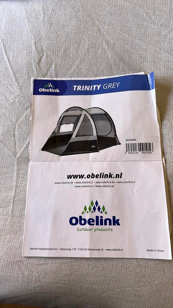 Tent obelink trinity, Ophalen of Verzenden, Zo goed als nieuw