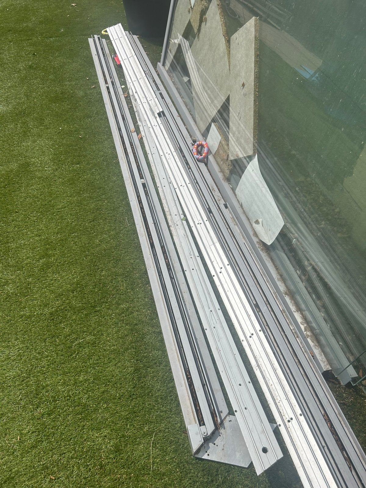 Diverse glasplaten en aluminium profielen TOP KWALITEIT, Gebruikt, 80 tot 120 cm, Glasplaat, 160 cm of meer