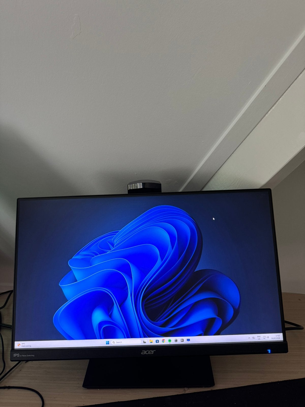 Acer monitor met speakers, Computers en Software, Monitoren, DVI, IPS, Full HD, Zo goed als nieuw