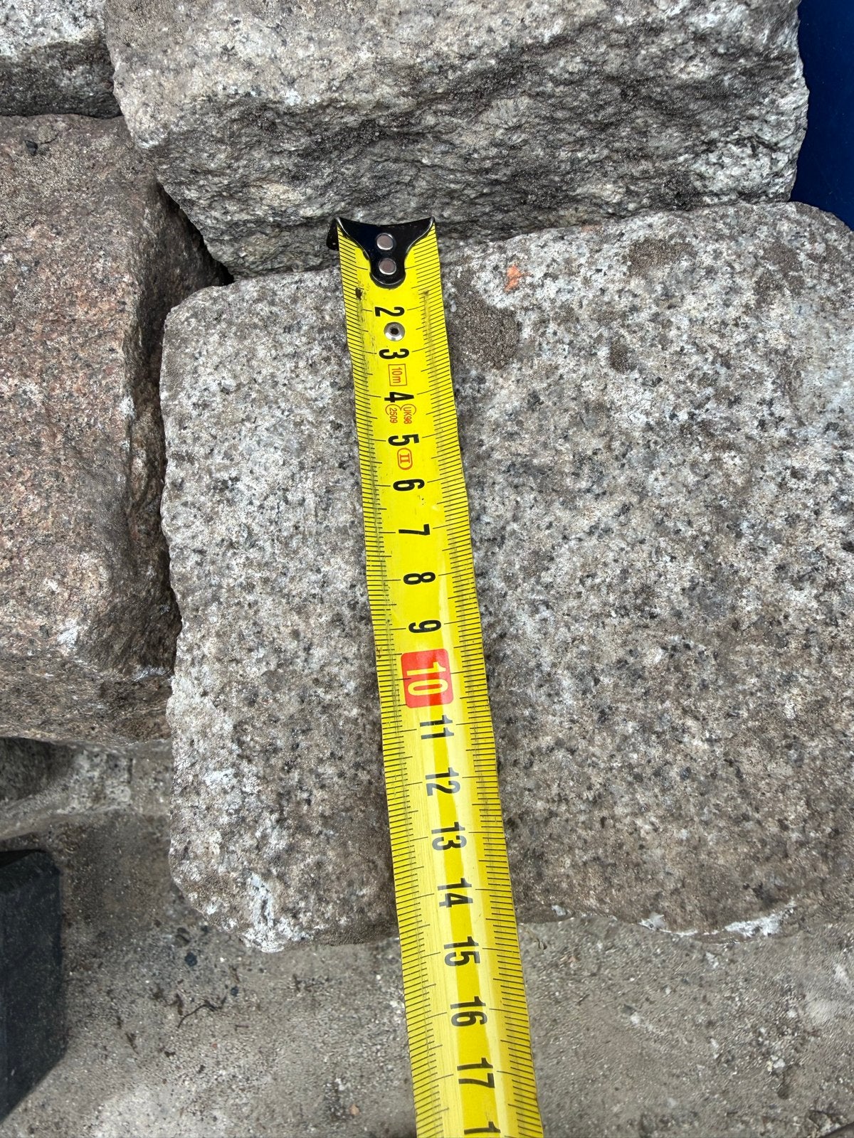 24 stuks Gebruikte granieten keien 15x15 cm, Ophalen, Gebruikt, Graniet, Kei
