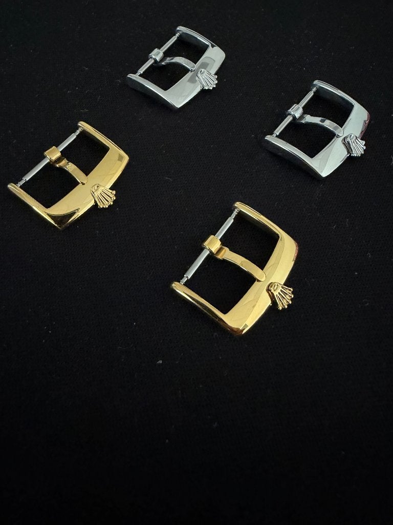 Gouden zilveren Rolex gesp met logo, buckle 18 mm *NIEUW*, Sieraden, Tassen en Uiterlijk, Staal, Rolex, Polshorloge, Nieuw