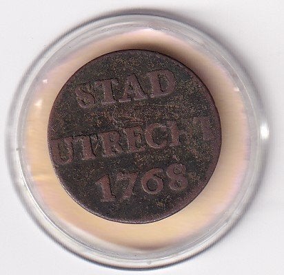 Duit Stad Utrecht 1768 in mindere kwaliteit, Verzenden, Vóór koninkrijk, Overige waardes, Losse munt
