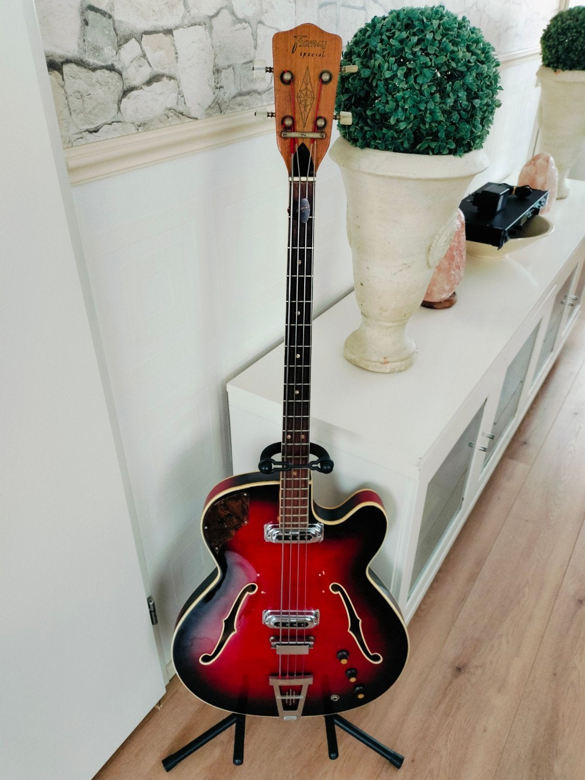 Vintage Framus Star Bass 5/150 (Semi-akoestisch), Ophalen, Gebruikt