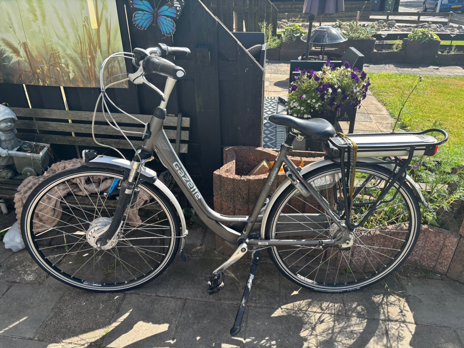 28 inch gazelle fiets, Fietsen en Brommers, Elektrische fietsen, 47 tot 51 cm, Ophalen, Gebruikt, Gazelle