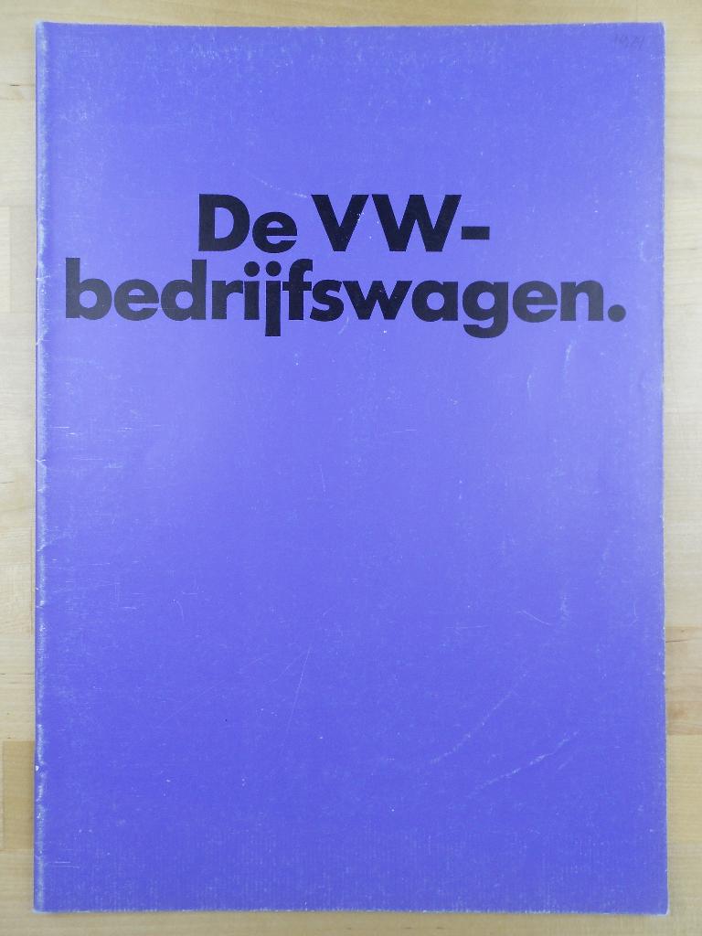 Volkswagen Transporter T2 Brochure 1973 VW, Volkswagen, Verzenden, Zo goed als nieuw, Volkswagen