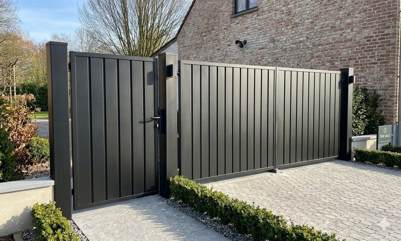 Top deal 5670 nieuwprijs tuinpoort compleet 4m doorgang, Nieuw, Ophalen of Verzenden, 150 tot 200 cm, IJzer
