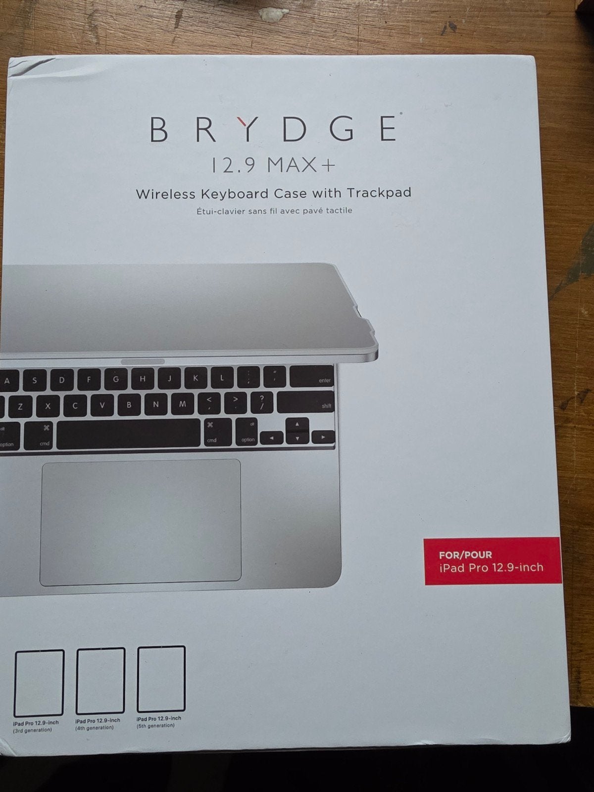 BRYDGE 12.9 MAX+ Wireless Keyboard Case met Trackpad, Computers en Software, Apple iPads, Ophalen of Verzenden