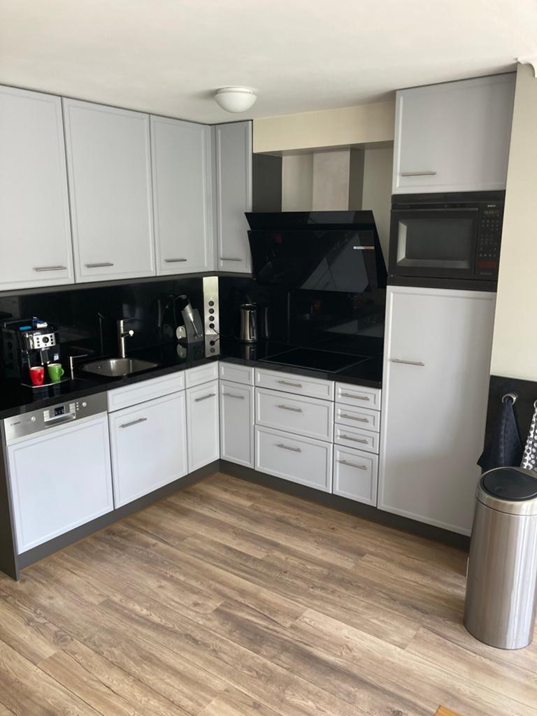 Hebaform keuken 2.10 x 2.40 m hoogte 2.41 m, Huis en Inrichting, Keuken | Complete keukens, Ophalen, Gebruikt, Hoekkeuken, Graniet of Steen
