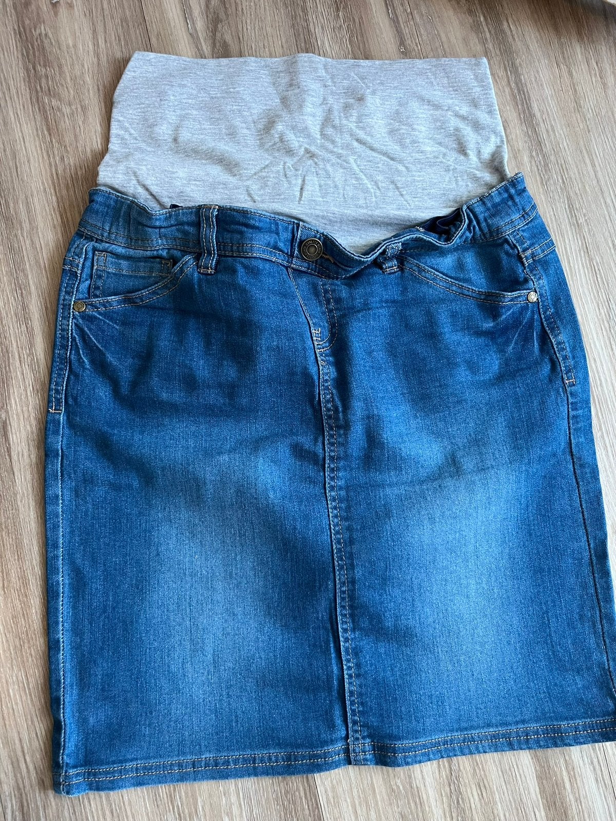 Klein pakket positiekleding rok-jeans-shirt maat S/36, Blauw, Rok, Ophalen of Verzenden, Zo goed als nieuw