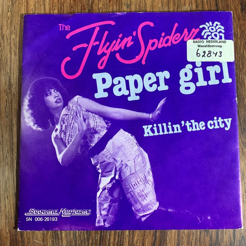 The Flyin' Spiderz Paper Girl PUNK ROCK Powerpop SINGLE '79, Cd's en Dvd's, Vinyl | Rock, Gebruikt, 7 inch, Ophalen of Verzenden